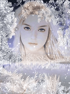 Образ девушки на фоне зимы