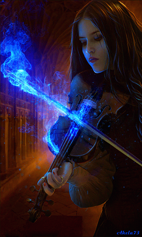 Картинка девушка со скрипкой
