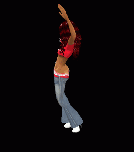 3D танцующая девушка