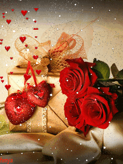 Картинка с цветами и сердечками