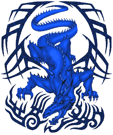 Картинка синий дракон