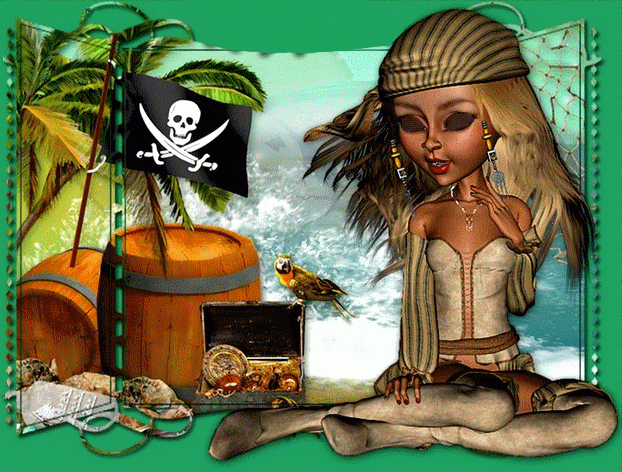 Картинка девочка пиратка