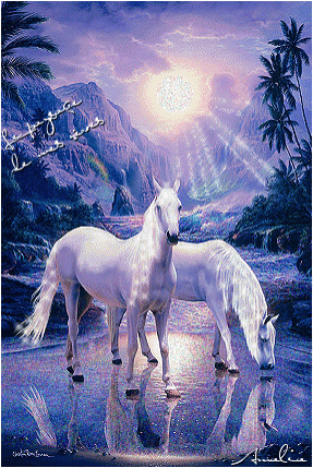 Две белых лошади