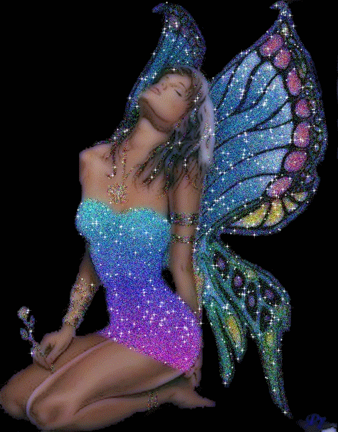 Супер ангел с разноцветными крыльями
