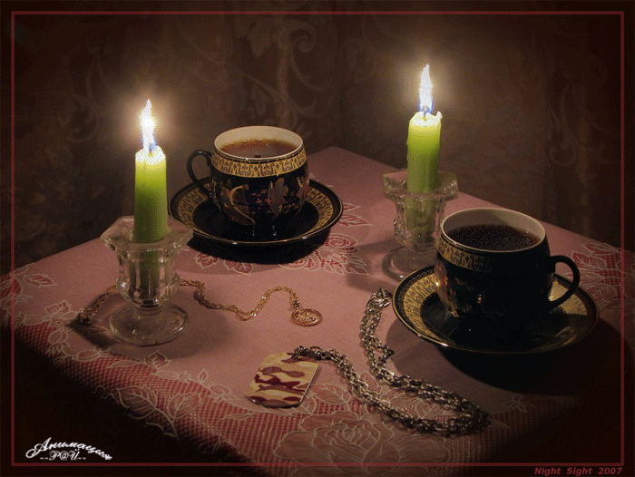 Кофе при свечах