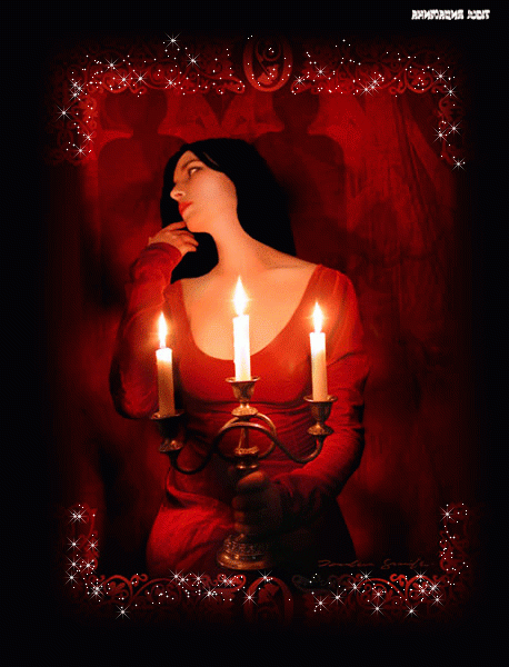 Девушка с тремя свечами