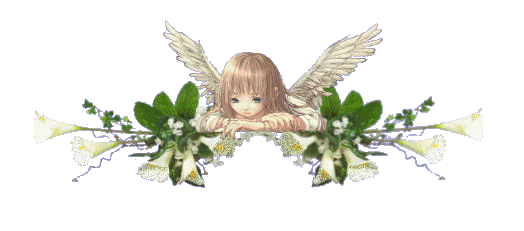 Ангелочек и цветы